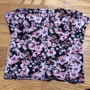 KIMCHI BLUE floral tube top/bandeau